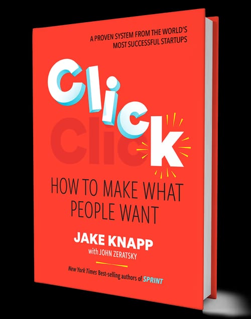Portada del libro Click: How to Make What People Want, de Jake Knapp y John Zeratsky