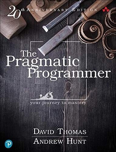 Portada de The Pragmatic Programmer, edición del 20.º aniversario, de Andrew Hunt y David Thomas